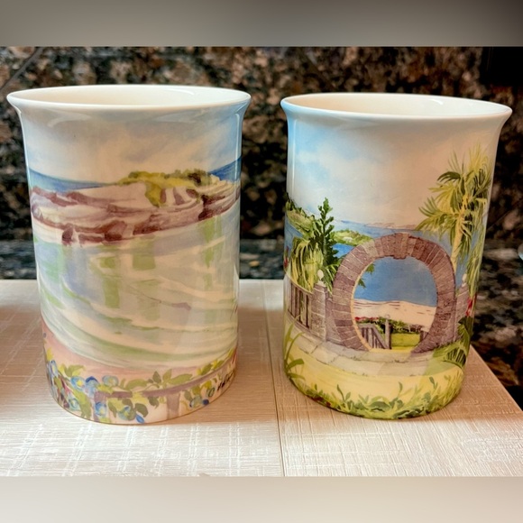 Carole Holding Studios Bermuda Mugs in Fine Bone China set of 4 - Picture 16 of 16